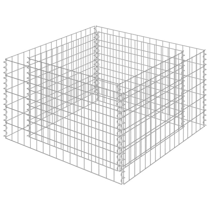 gabion-højbed 90x90x50 cm galvaniseret stål