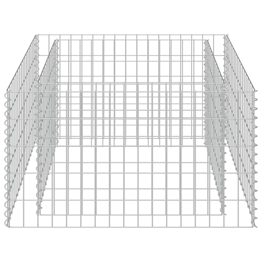 gabion-højbed 90x90x50 cm galvaniseret stål