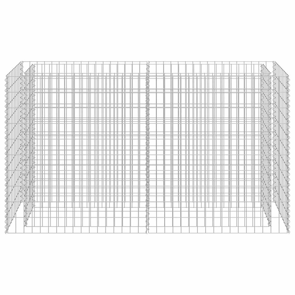 gabion-højbed 180x50x100 cm galvaniseret stål