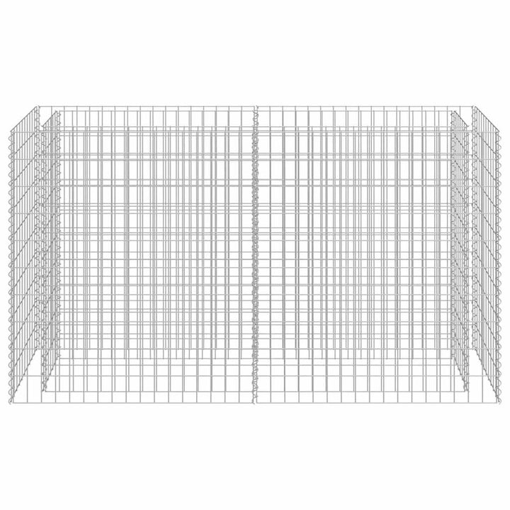 gabion-højbed 180x50x100 cm galvaniseret stål