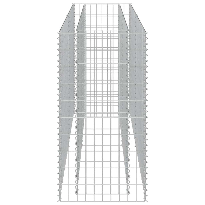gabion-højbed 180x50x100 cm galvaniseret stål