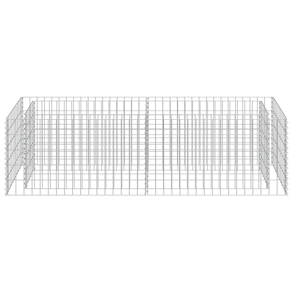 gabion-højbed 180x50x50 cm galvaniseret stål