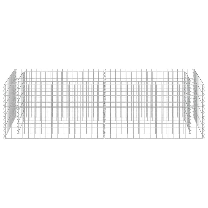 gabion-højbed 180x50x50 cm galvaniseret stål