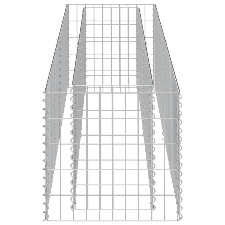 gabion-højbed 180x50x50 cm galvaniseret stål