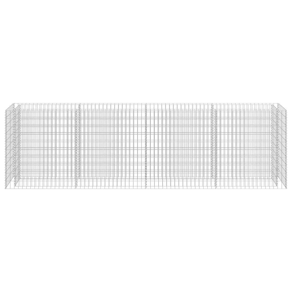 gabion-højbed 360x50x100 cm galvaniseret stål
