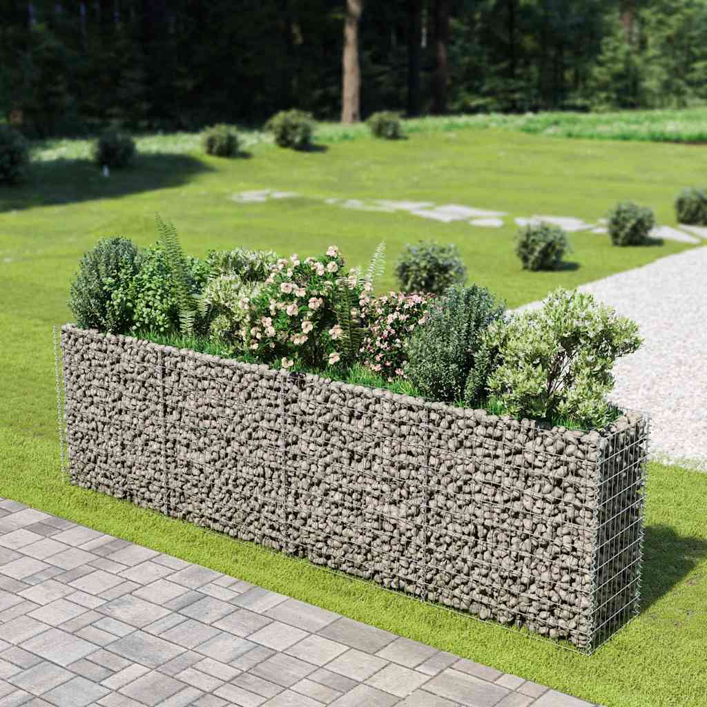 gabion-højbed 360x50x100 cm galvaniseret stål
