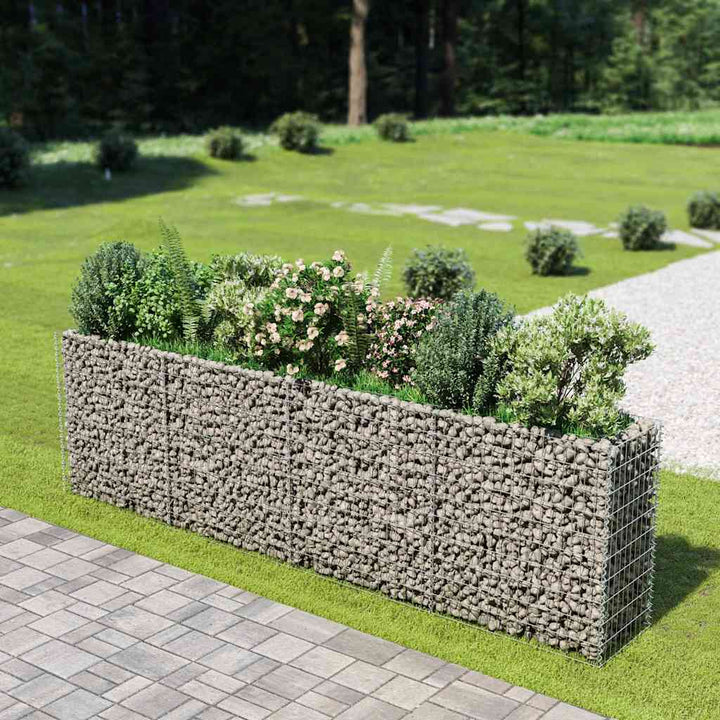 gabion-højbed 360x50x100 cm galvaniseret stål