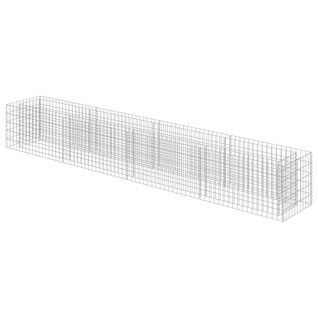 gabion-højbed 360x50x50 cm galvaniseret stål