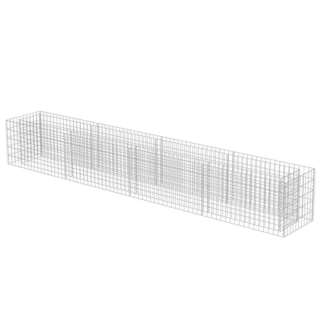 gabion-højbed 360x50x50 cm galvaniseret stål