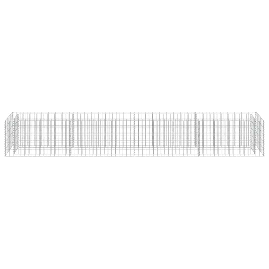 gabion-højbed 360x50x50 cm galvaniseret stål