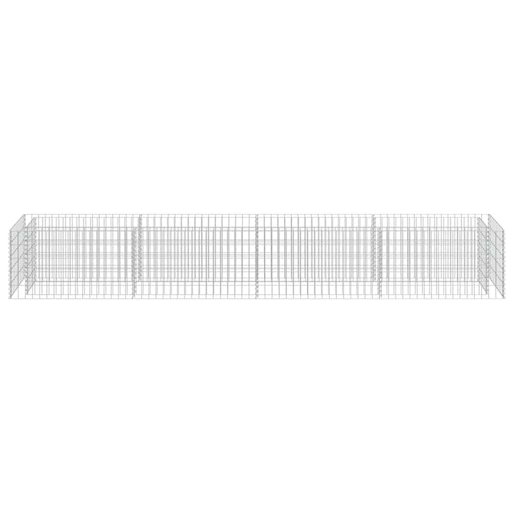 gabion-højbed 360x50x50 cm galvaniseret stål