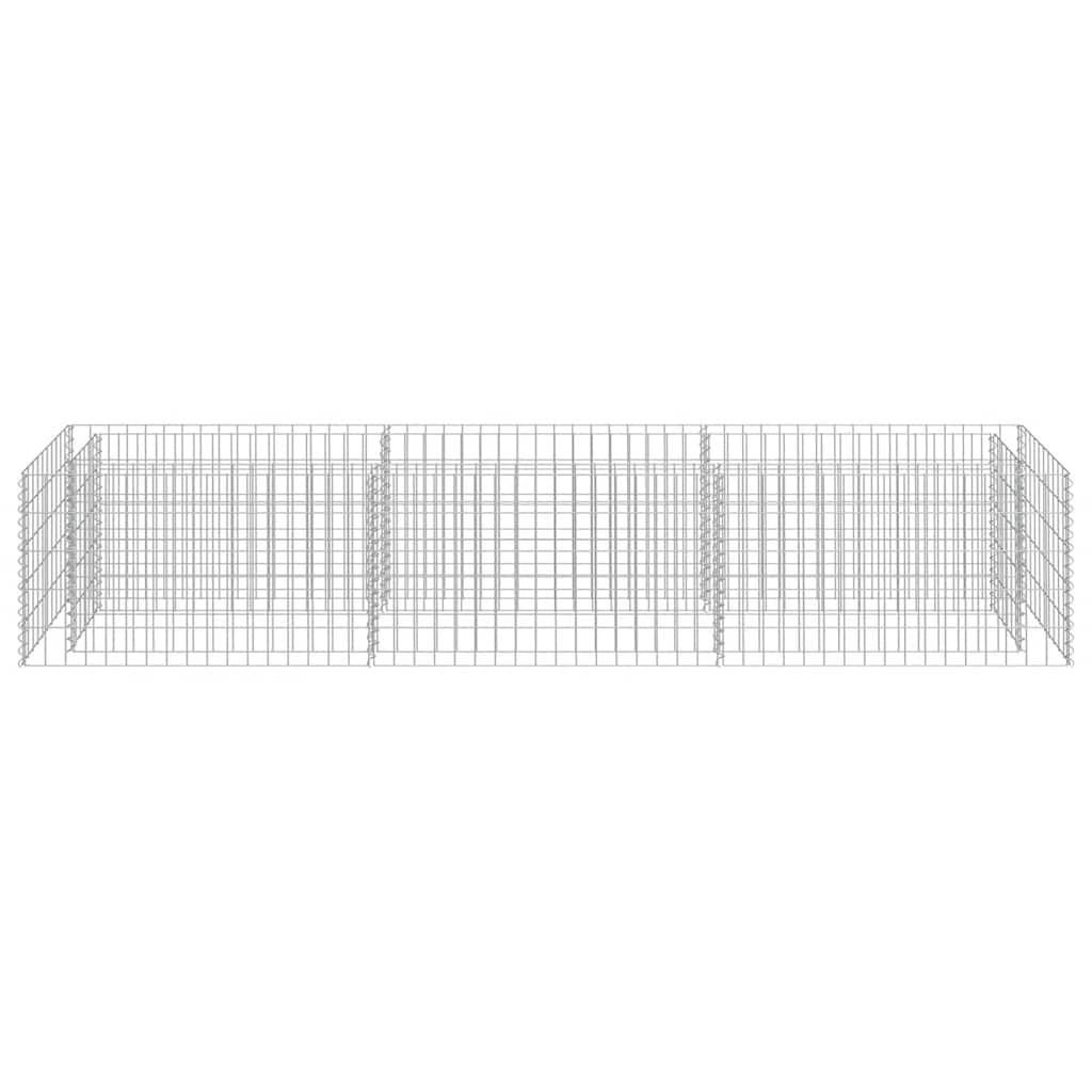 gabion-højbed 270x50x50 cm galvaniseret stål