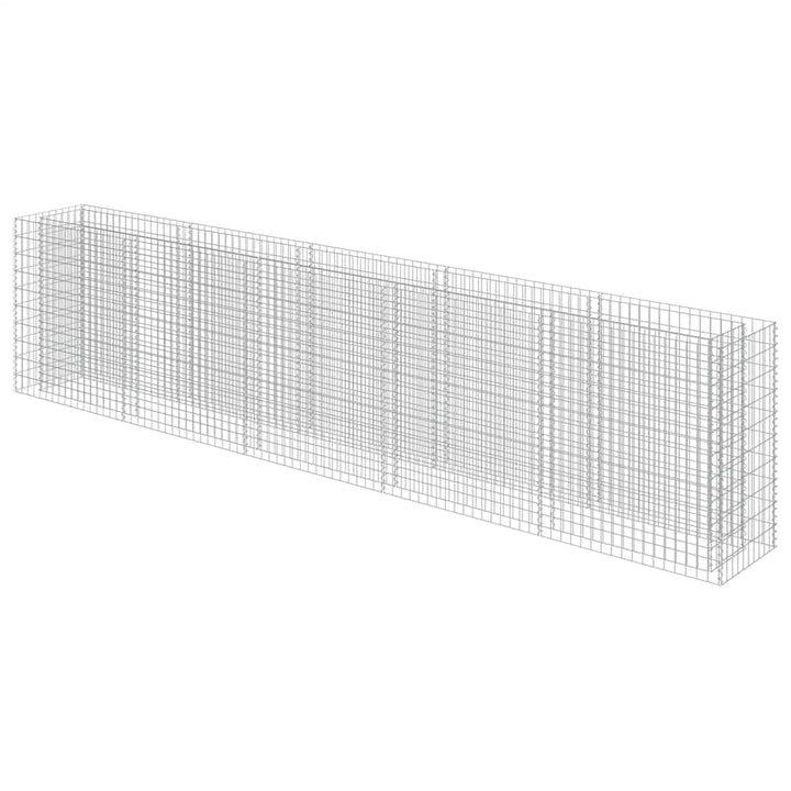 gabion-højbed 450x50x100 cm galvaniseret stål