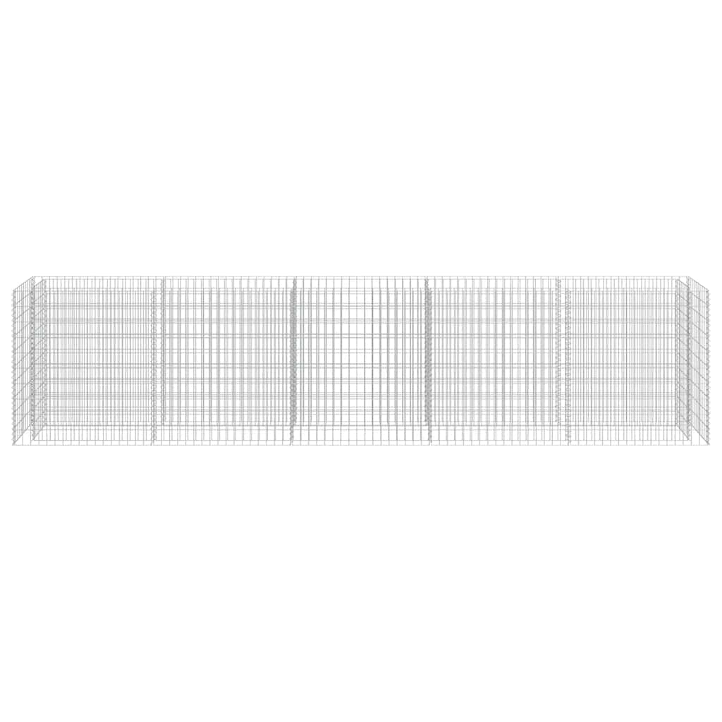 gabion-højbed 450x50x100 cm galvaniseret stål