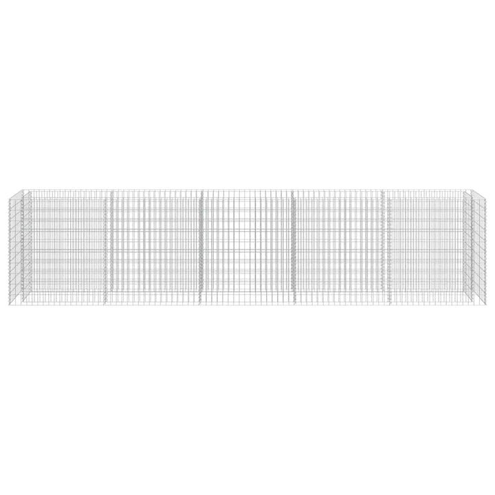 gabion-højbed 450x50x100 cm galvaniseret stål