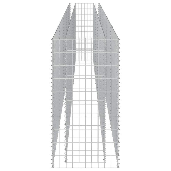 gabion-højbed 450x50x100 cm galvaniseret stål