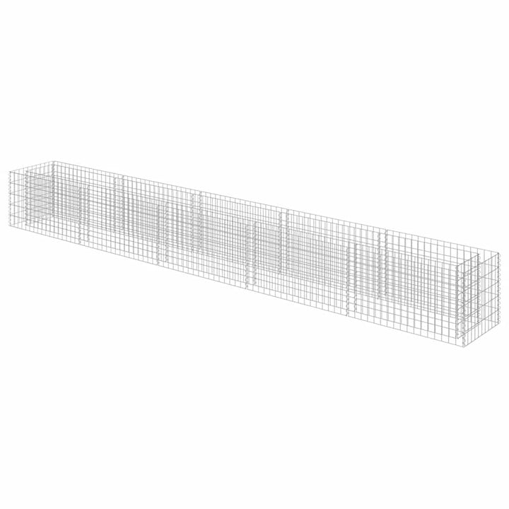 gabion-højbed 450x50x50 cm galvaniseret stål