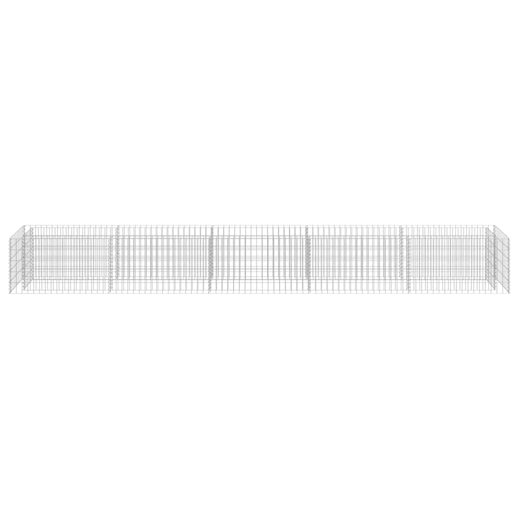 gabion-højbed 450x50x50 cm galvaniseret stål