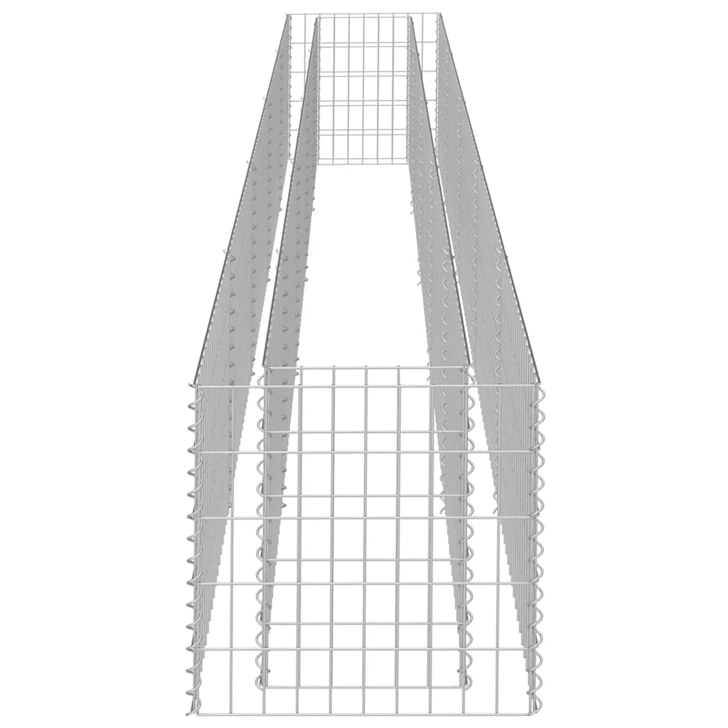 gabion-højbed 450x50x50 cm galvaniseret stål