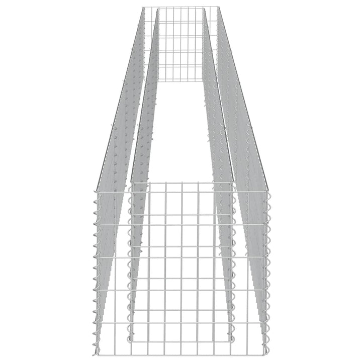 gabion-højbed 450x50x50 cm galvaniseret stål