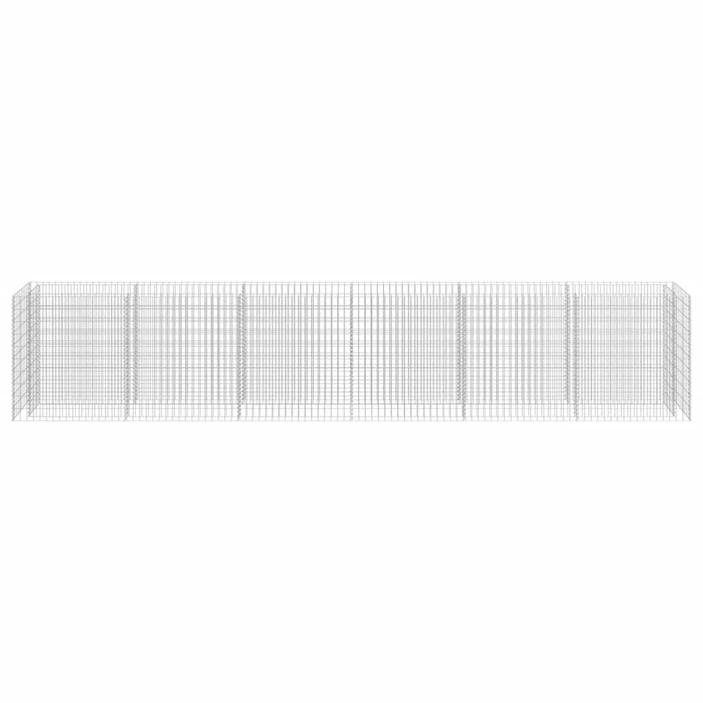 gabion-højbed 540x50x100 cm galvaniseret stål