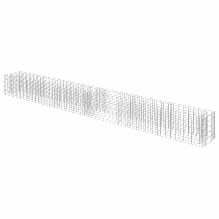 gabion-højbed 540x50x50 cm galvaniseret stål