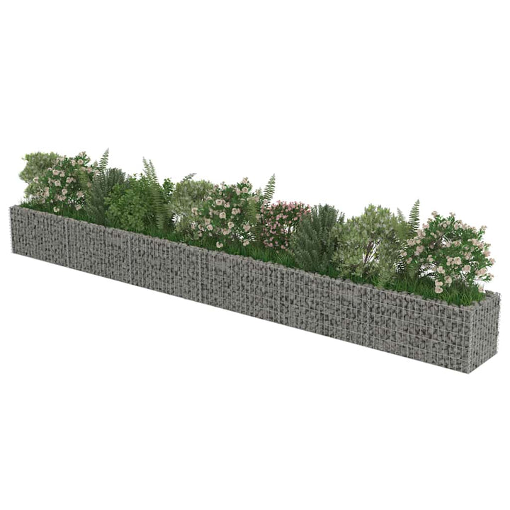 gabion-højbed 540x50x50 cm galvaniseret stål