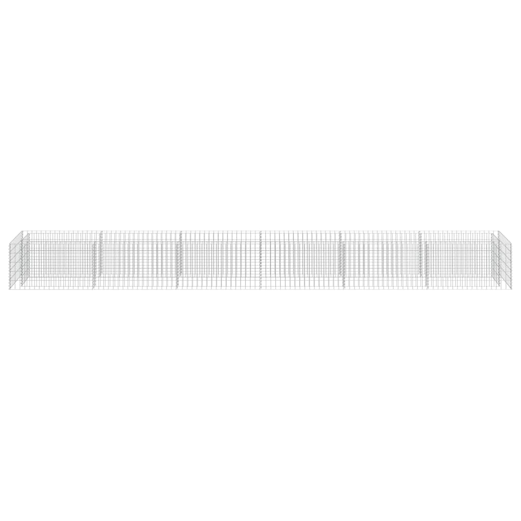 gabion-højbed 540x50x50 cm galvaniseret stål