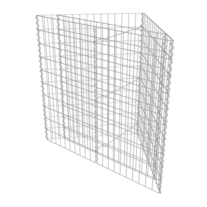 gabion-højbed 75x75x100 cm galvaniseret stål