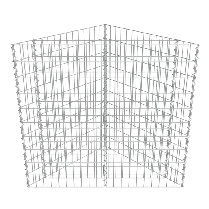 gabion-højbed 75x75x100 cm galvaniseret stål
