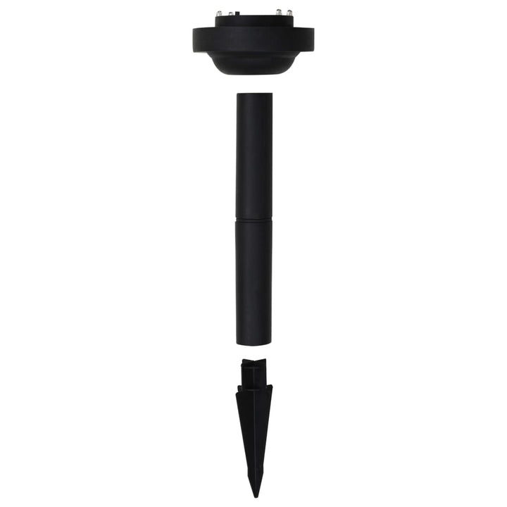 LED-solcellelamper 2 stk. 30 cm rund RGB-farver