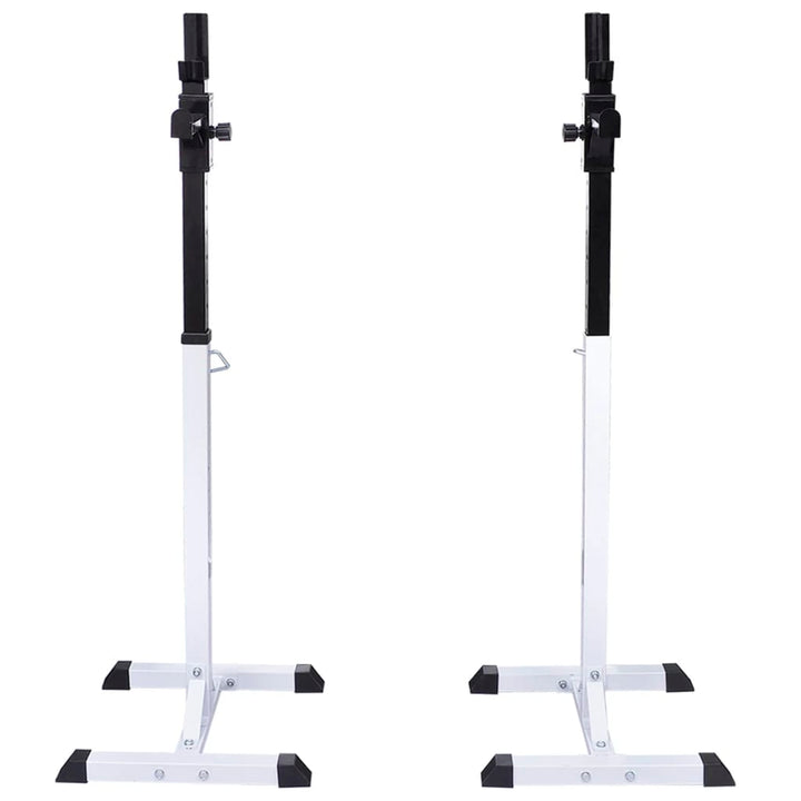 vægtstang- og squat-stativ med vægtstang- og håndvægtsæt 60,5kg