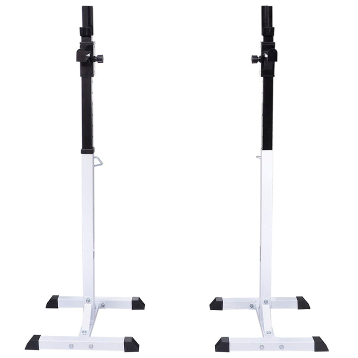 vægtstang- og squat-stativ med vægtstang- og håndvægtsæt 30,5kg