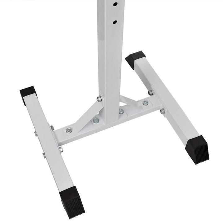 vægtstang- og squat-stativ med vægtstang- og håndvægtsæt 30,5kg
