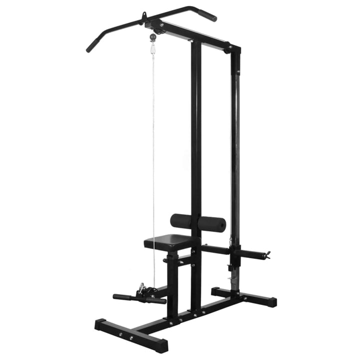 styrketårn med vægtstang- og håndvægtsæt 60,5 kg