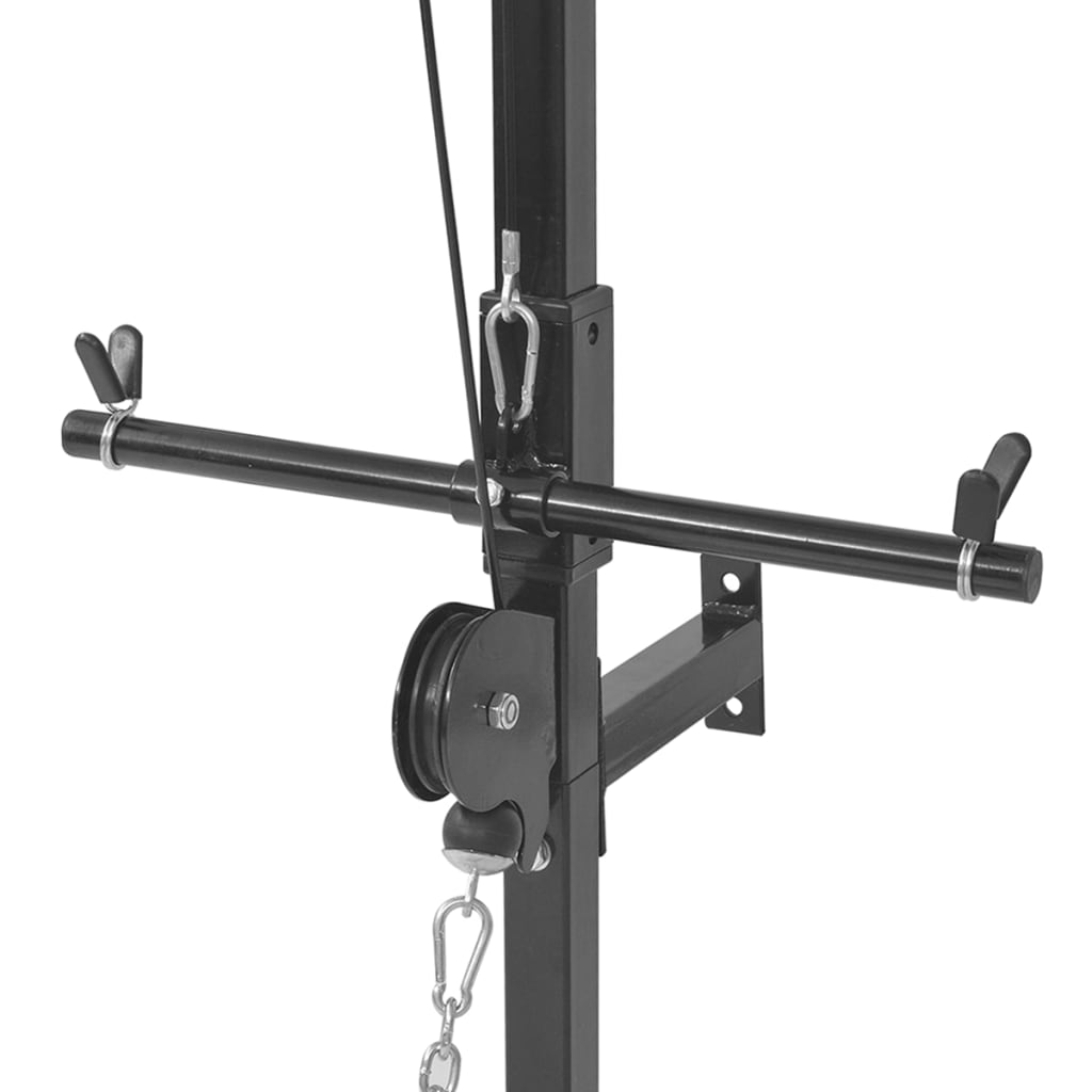 vægmonteret styrketårn med vægtskiver 40 kg