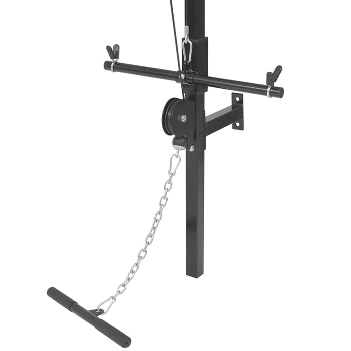 vægmonteret styrketårn med vægtskiver 40 kg