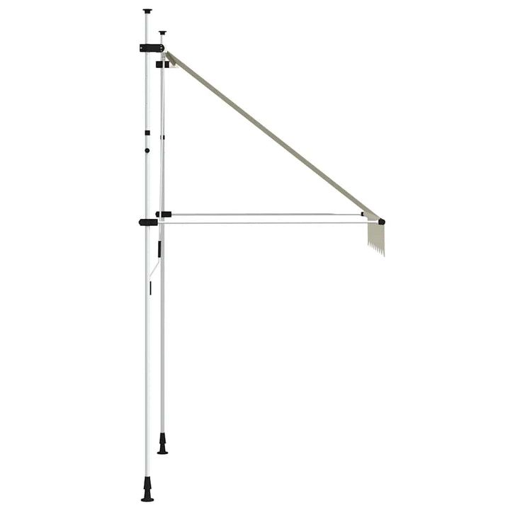 foldemarkise med manuel betjening 150 cm cremefarvet