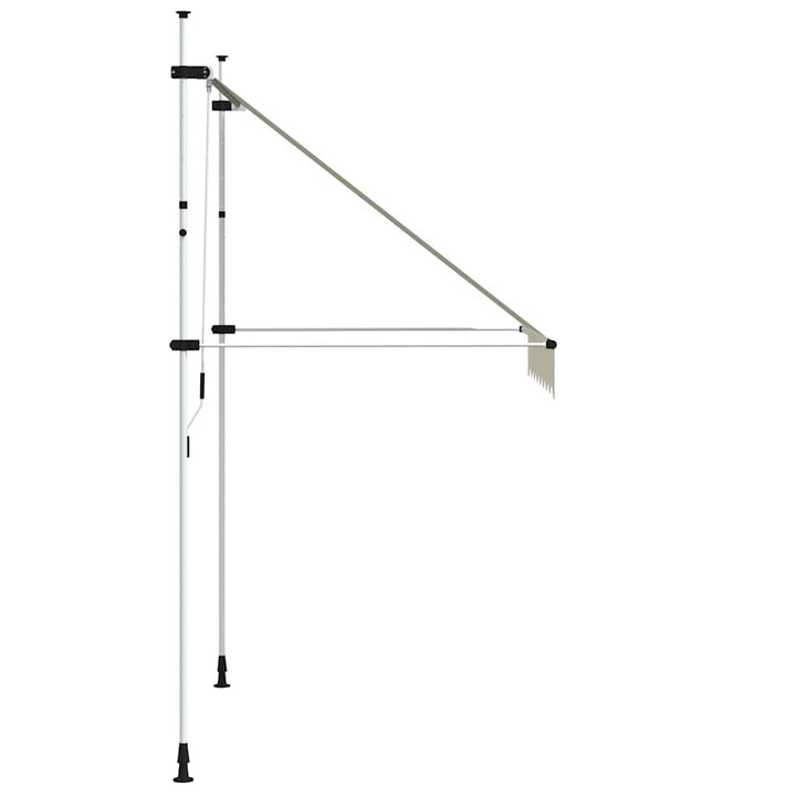 foldemarkise med manuel betjening 200 cm cremefarvet