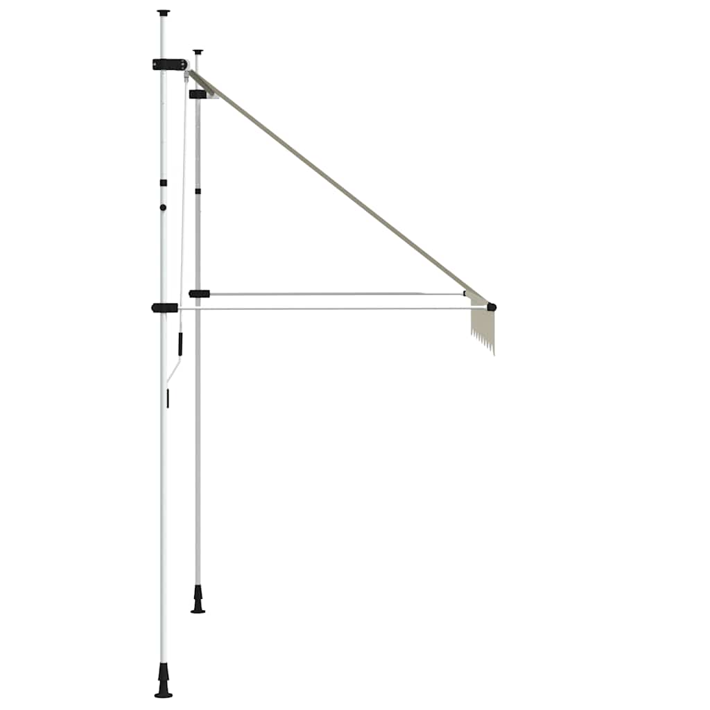 foldemarkise med manuel betjening 200 cm cremefarvet