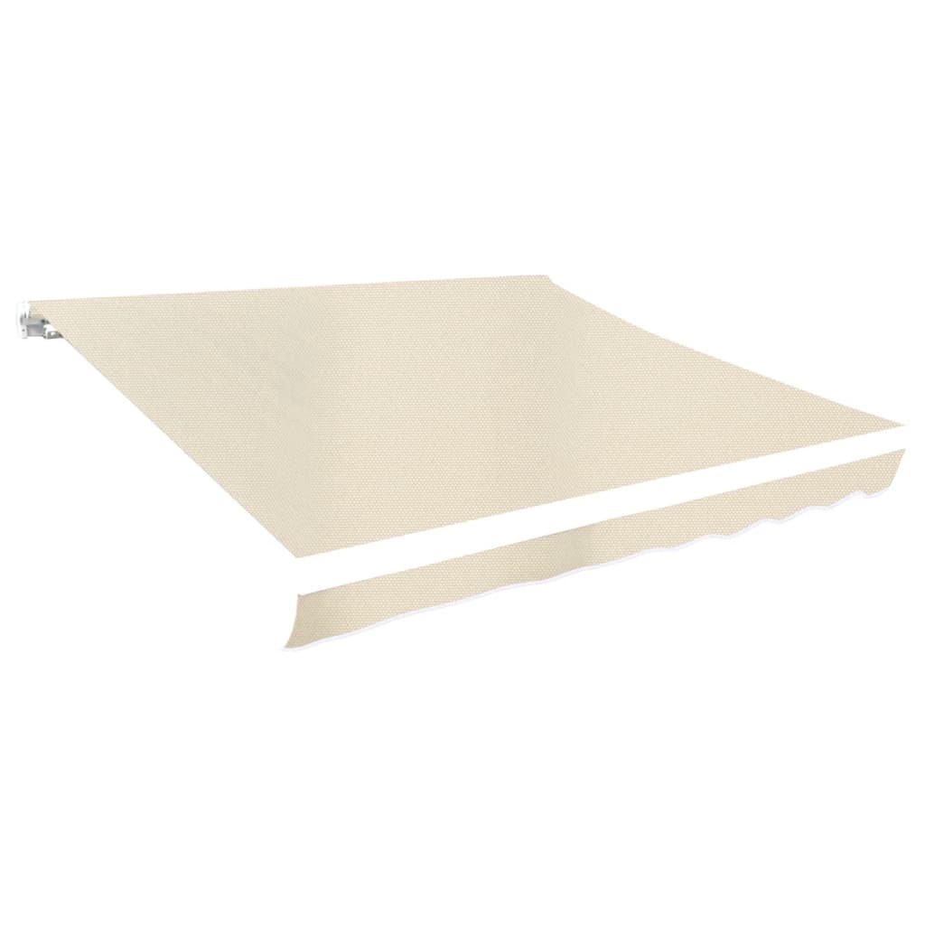 udskiftningsdug til markise 3,5x2,5 m polyester cremefarvet
