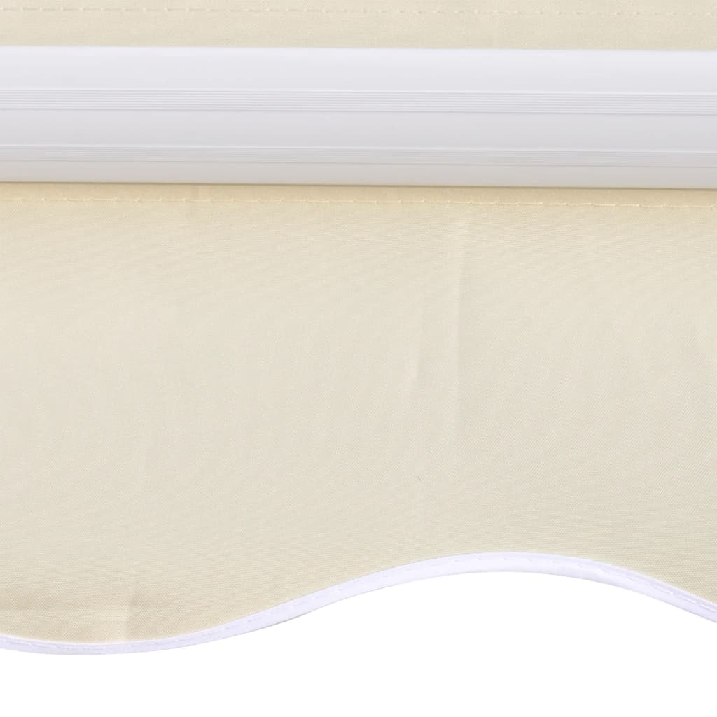 udskiftningsdug til markise 3,5x2,5 m polyester cremefarvet