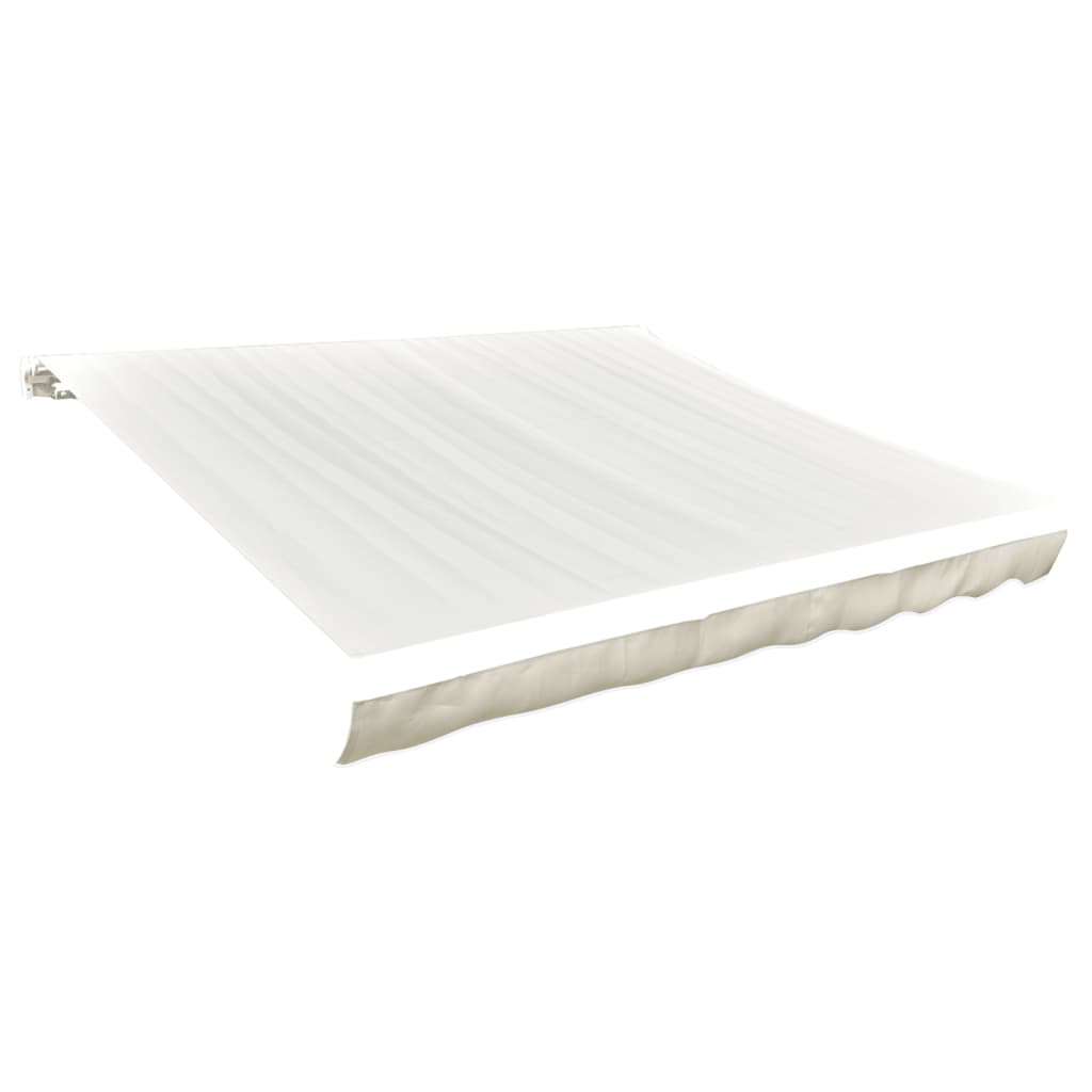 udskiftningsdug til markise 4,5x3 m polyester cremefarvet