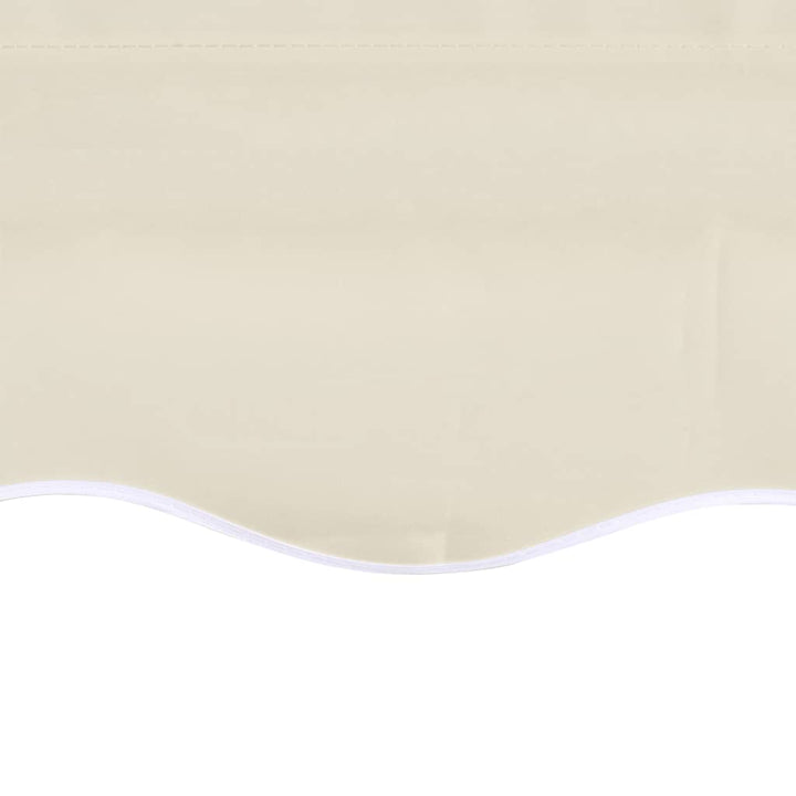 udskiftningsdug til markise 4,5x3 m polyester cremefarvet