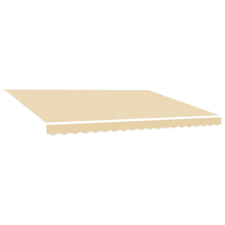 udskiftningsdug til markise 500x300 cm polyester cremefarvet