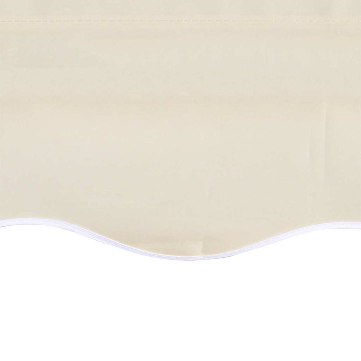 udskiftningsdug til markise 5x3 m polyester cremefarvet