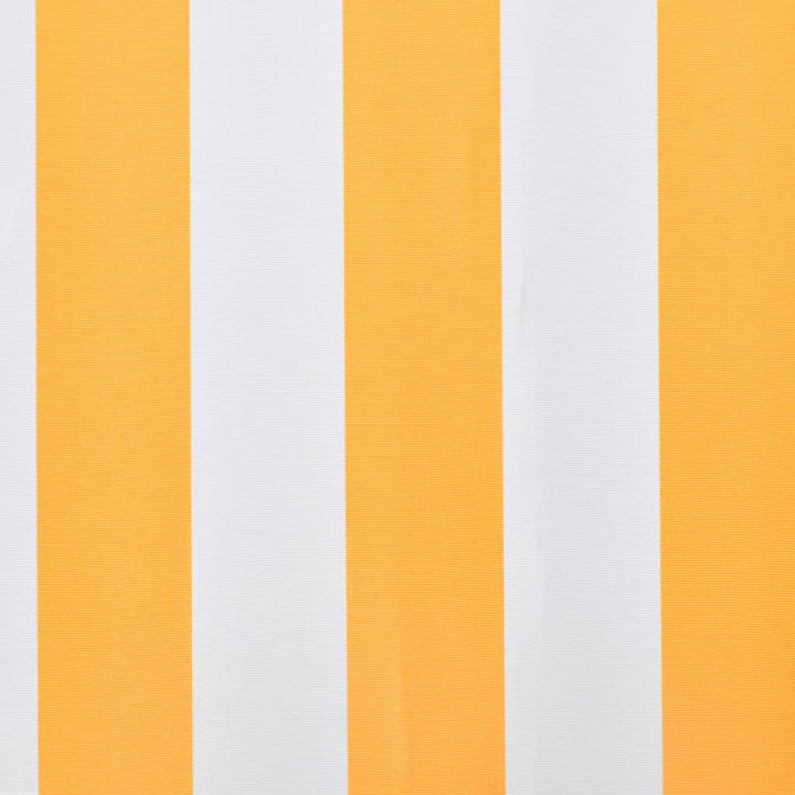 udskiftningsdug til markise 3,5x2,5 m polyester orange og hvid