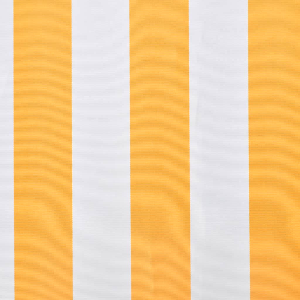 udskiftningsdug til markise 4,5x3 m polyester orange og hvid