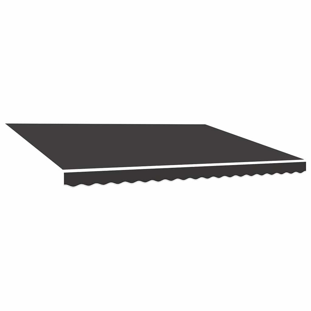 udskiftningsdug til markise 500x300 cm polyester grå