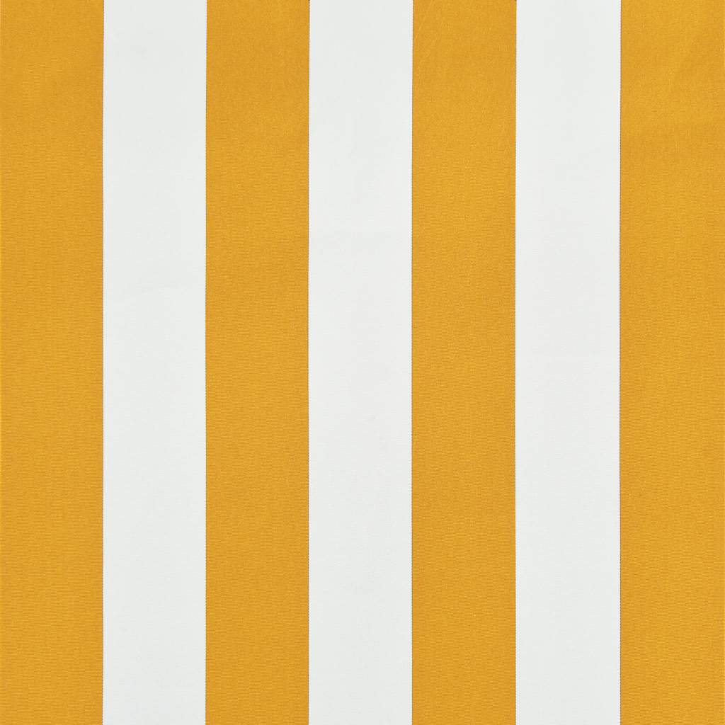 foldemarkise 150x150 cm gul og hvid